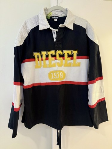 Diesel, Rare Vintage DIESEL Rugby Polo longsleeve shirt vandythepink asics ralph lauren