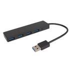USB 3.0 Hub 4-Port Adapter Charger Data SLIM Super Speed PC Mac Laptop Desktop