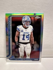 REFRACTOR! Topps Chrome 2025 Amon-Ra St. Brown #98 Detroit Lions 