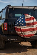 American Flag Vehicle Spare Tire Cover