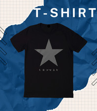 David Bowie Blackstar Licensed Rock N Roll Band Music Tee New Black Men T-Shirt