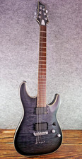 SCHECTER Diamond Series PLATINUM C-1 See-Thru Black Satin Serial # W22120939