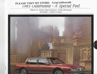 1985 Oldsmobile Ninety-Eight 98, Eighty-Eight 88, Toronado Dealer Sales Brochure