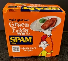 Limited Edition Spam Classic Green Eggs and Ham 2 - 12oz Cans Exp 6/2028