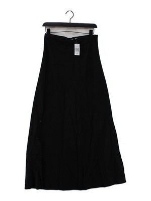 Nobody's Child Damen Maxirock UK 12 schwarz Leinen mit Viskose lang Maxi