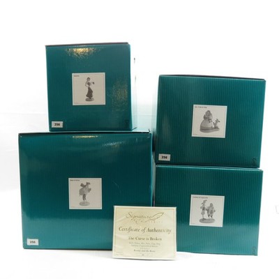 WDCC Disney Beauty & The Beast The Curse is Broken - LE 1000 - Set of 4 - RARE!