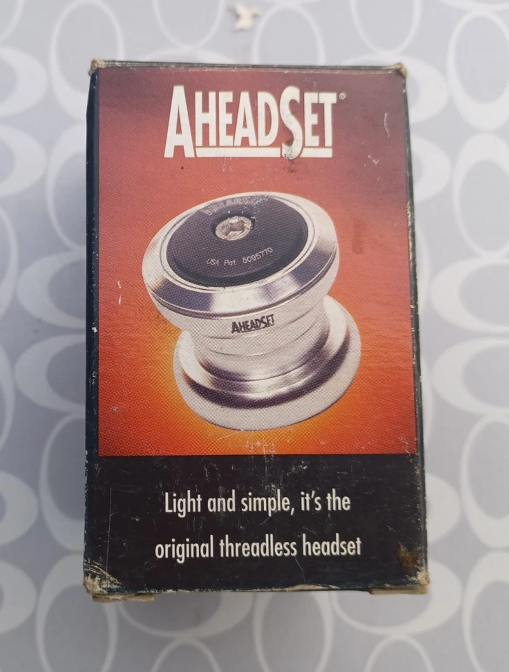 Auriculares AHEADSET Cane Creek 1 pulgada sin rosca rodamientos de cartucho sellados plateados B Foto 3 de 4