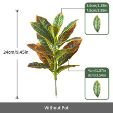 24-41Cm Artificial Plants Fake Ficus Tree Tropical Banyan Tree Small Plants Bra