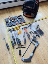Klein Tool Set,pliers,Screw Driver,Backpack, Electrical,Tool Organizer Tool Bag