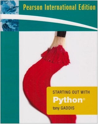 Starting Out with Python,Tony Gaddis