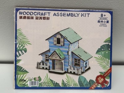 Woodcraft 3D-Holzpuzzle Waldhütte