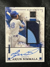 ARJUN NIMMALA 2025 Panini Impeccable Elegance Jumbo Patch Relic Auto 54/99