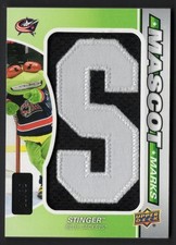 2022-23 SP Game-Used Mascot Marks Letter Patch #MM-CBJ Stinger 20/35 