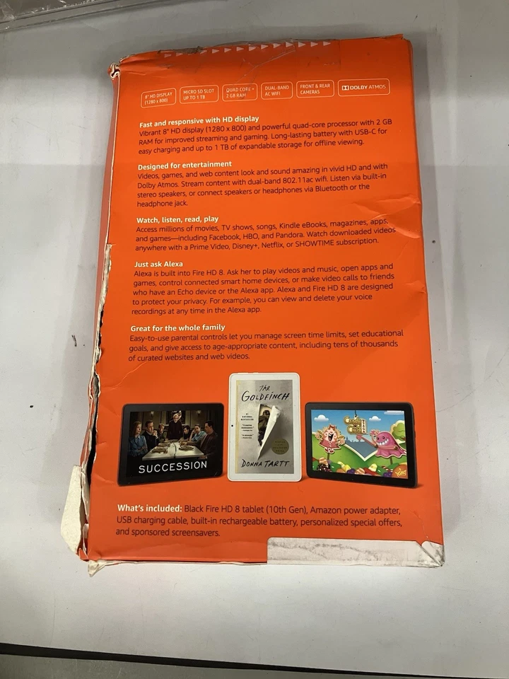 Amazon Fire HD 8 10th Gen. 32GB Tablet Wi-Fi 8" - Black (B099Z8HLHT) - Image 2 of 2