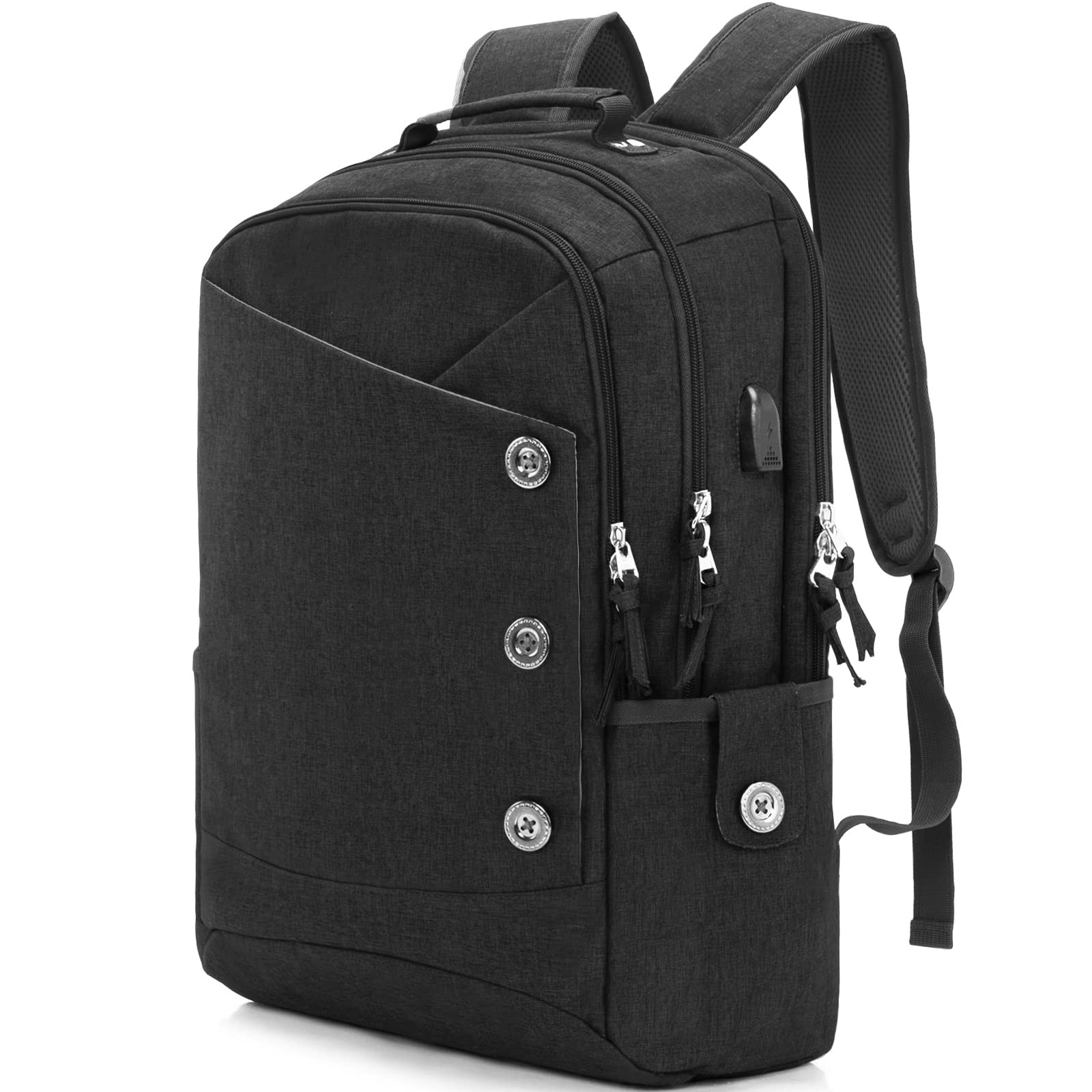 Stylish Laptop Backpack for Women & Men Fits 17 Inch Notebook Water Resistant Daypack
