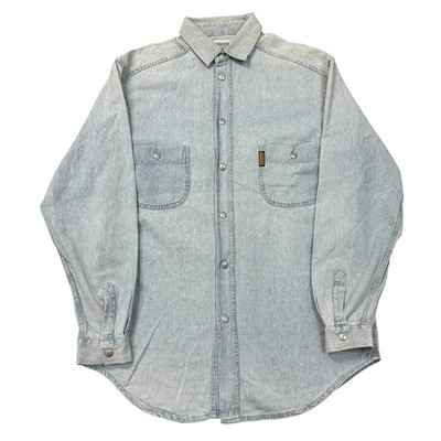 Armani Junior Hemd Regular Fit Langarm Button Down Blau Herren 38