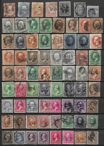 Used US Stamp Collection, 2 Pages! CLASSICS/BUREAUS/COLUMBIANS & MORE! SCV $1300