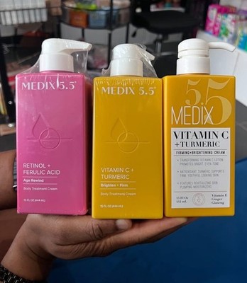 Medix 5.5 Vitamin C Creme mit Kurkuma/Retinol Serum Körperaufhellung Lotion