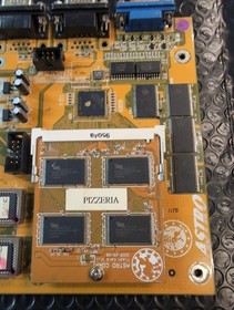 Astro Pizzeria JAMMA Arcade PCB Game Board w/ Flash Card Untested