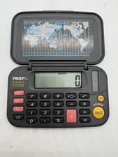 TRULY 713-8 Electronic Dual Power Calculator 8-Digit Folding World Time Map