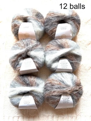 Fil de mohair 68 boules x 25g - Photo 1/4