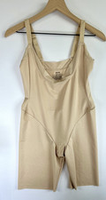 Maidenform Nude Mid Thigh Shapewear Bodysuit Adjustable Straps Women's M