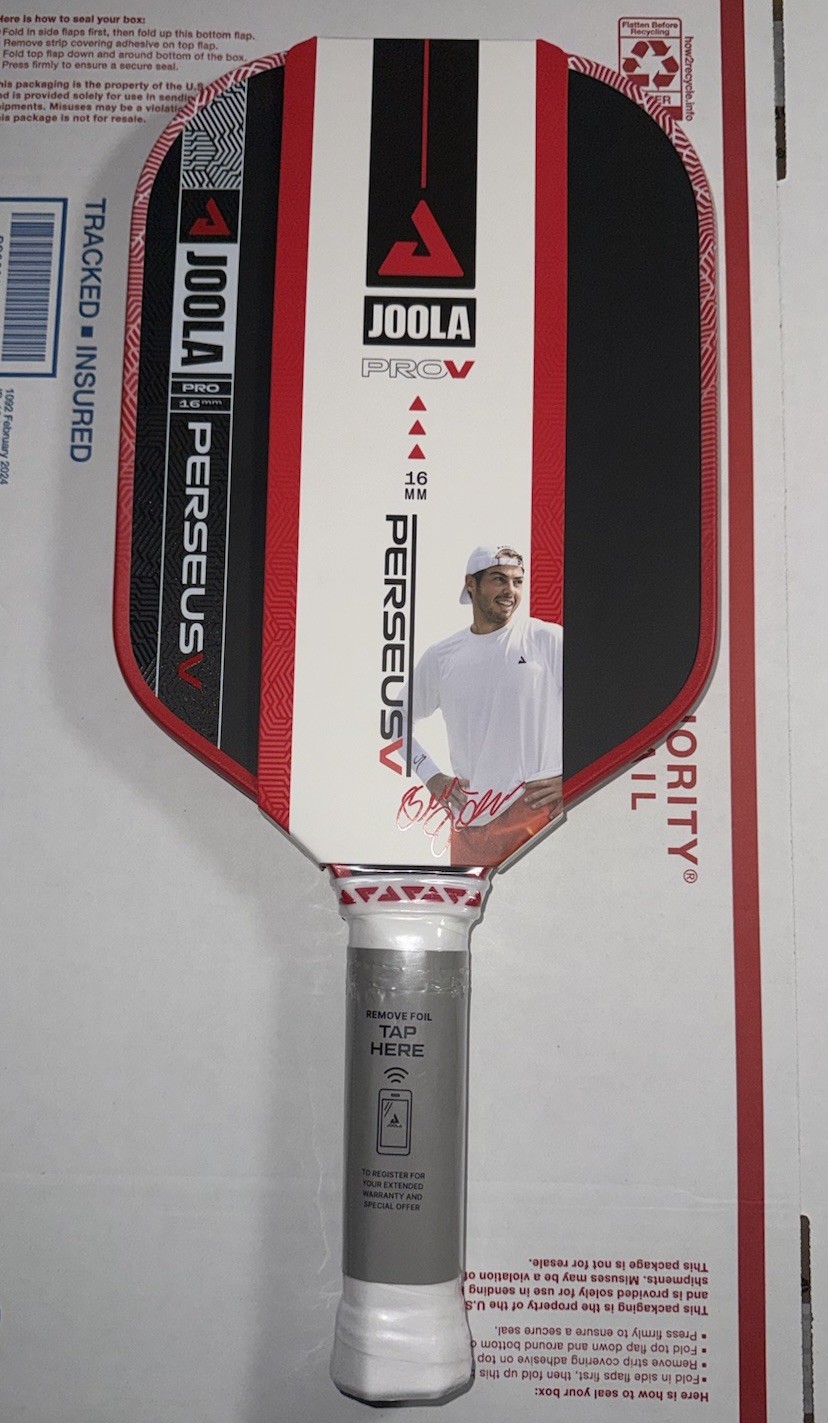 JOOLA Perseus Pro V 14MM Pickleball Paddle Blaze Red BRAND