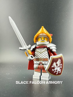 #ad LEGO Castle Griffin Knight Minifigure MEDIEVAL Knight With Armor And Shield $27.99