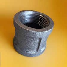 1-1/4" Black Malleable Iron Pipe Coupling Threaded NPT Fitting 10 Units
