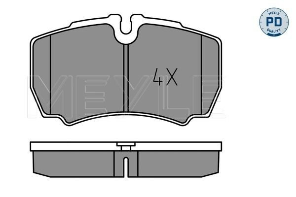 Bremsbelagsatz Scheibenbremse Hinten Meyle 025 291 2320 PD FÜR Ford BremsbelÄGe-image