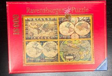 HISTORICAL WORLD MAPS Ravensburger 18000 Piece Jigsaw Puzzle -- 2 SEALED Bags