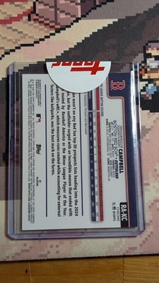【激レア/動作確認済】3万円〜ベストプレープロ野球 '00 Win版 ほぼ未使用 2025 Topps Chrome Baseball Kristian Campbell Auto /99 Green