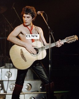Freddie Mercury of Rock Band Queen Performs at the Apollo in Manchester Photo