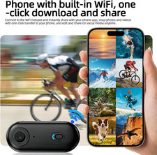 1080P Thumb Camera Mini Wearable POV Body Cam Magnetic Clip Cycling Recorder
