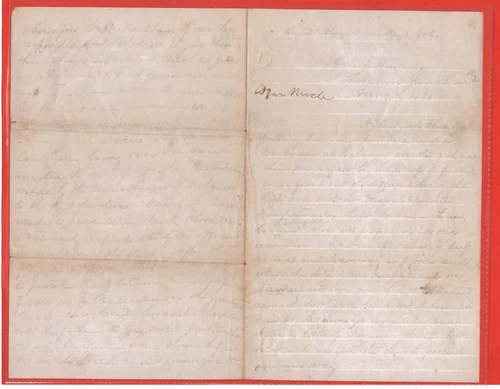 Civil War Union Letter 1861 Camp Anderson Minnesota Reg. Indiana On To Kentucky