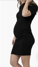 LABOR DAY SALE! Maternity Short Sleeve dress Stretch Maternity/nursing Hatch S
