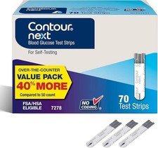 Contour Next 7278 Blood Glucose Test Strips - 70 Count