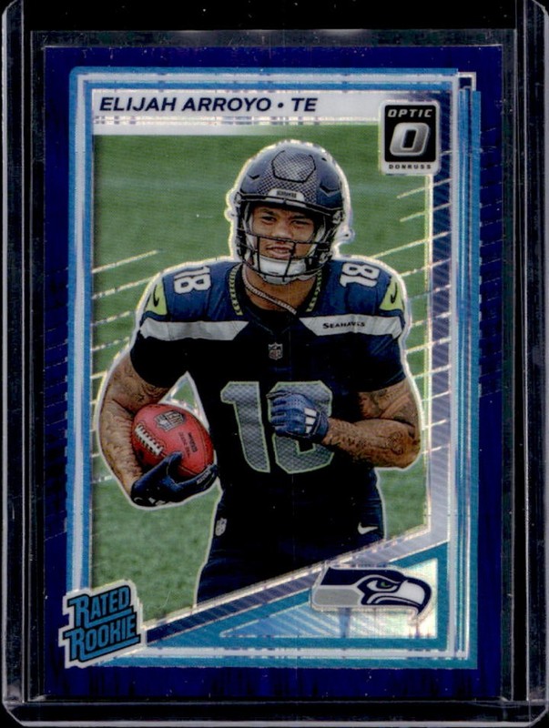 2025 Panini Donruss Optic Elijah Arroyo Rated Rookie Purple Shock Prizm #214