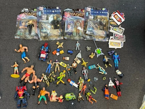 Vintage Beater Figure Lot (G1 Transformers,GI Joe,Star Trek,MOTU,Wacky Packs)