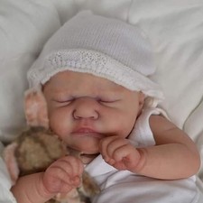 18'' Reborn Baby Unpainted Doll Kit Unfinished Newborn DIY Sleeping Baby Toy New