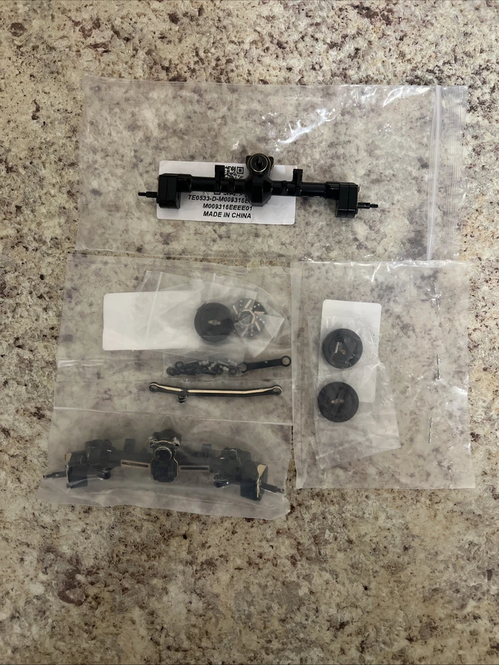 Front/rear brass axle set for axial SCX 24 deadbolt C10 JLU gladiator bronco car - Image 4 of 4