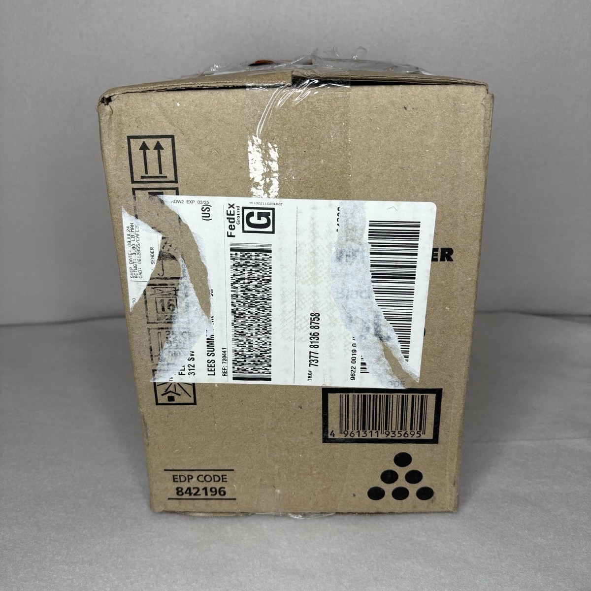 Ricoh Savin Lanier MP C8003 Print Cartridge Black EDP Code 842196