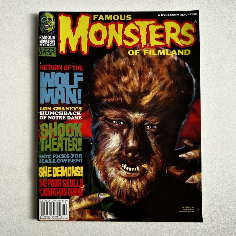 FAMOUS MONSTERS OF FILMLAND #223 Four Skulls of Jonathan Drake SHOCK She Demons
