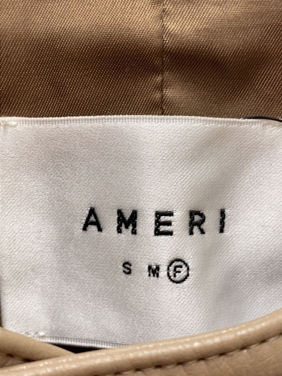 Ameri Leather Jacket Blouson/Free/ Leather/Cml/Pl… - image 3