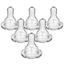 Natural Flow Level T Narrow Baby Bottle Nipple, Newborn Slow Flow, 0M , 100 Sil