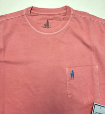  39 New JOHNNIE-O Crew Neck DALE S/S T-Shirt Men SMALL S Malibu Red GARMENT DYED