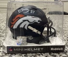 Ed McCaffrey Signed Mini Speed Helmet Denver Broncos