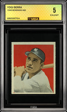 1949 Bowman #60 Yogi Berra MBA 5