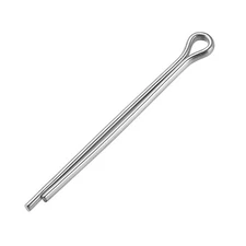 Split Cotter Pin - 2.5mm x 35mm 304 Stainless Steel 2-Prongs Silver Tone 30Pcs