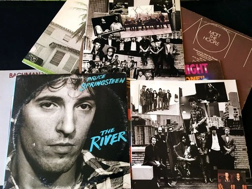 Classic Rock Lot 5x Eric Clapton Bruce Springsteen Mott The Hopple Vinyl Records